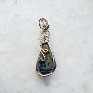 Sodalite Wire Wrapped Pendant